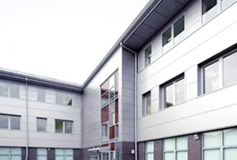 Outside of new Benson Wood & Co Chartered Accountants premises in Bellshill
