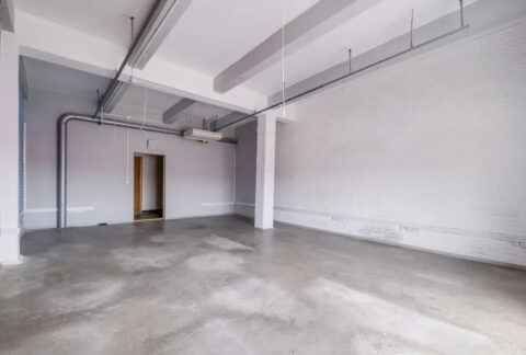 Empty space inside commercial building