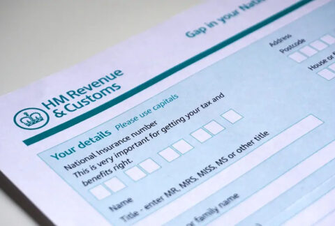 HM Revenue & Customs form
